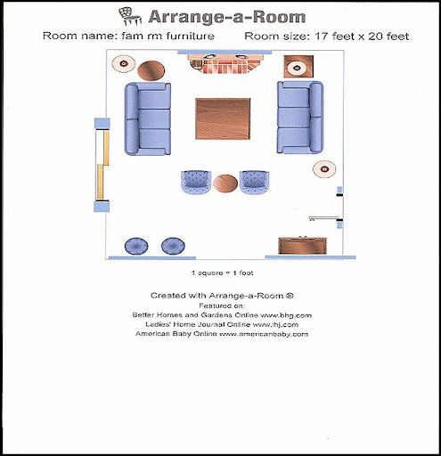Good Life of Design: “Someday Family Room” Floor plan!!